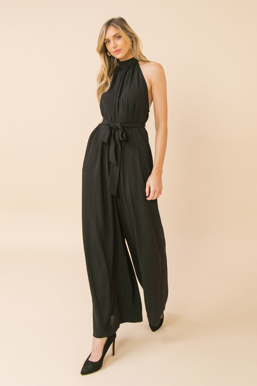 SPECTACULAR ROMANCE WOVEN JUMPSUIT