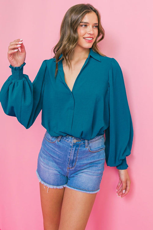 MILES BETWEEN US WOVEN TOP.