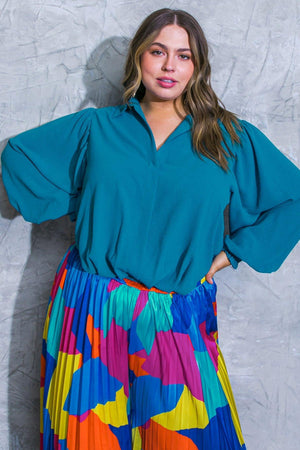 MILES BETWEEN US WOVEN TOP.