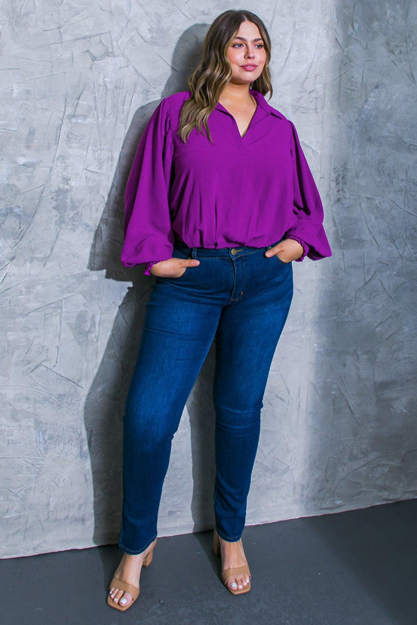 MILES BETWEEN US WOVEN TOP.