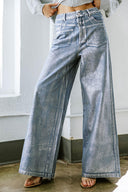 PEACE AND JOY DENIM PANTS.