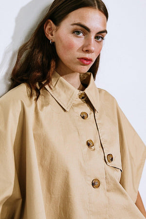 IT'S PERFECT TIMING WOVEN TOP.