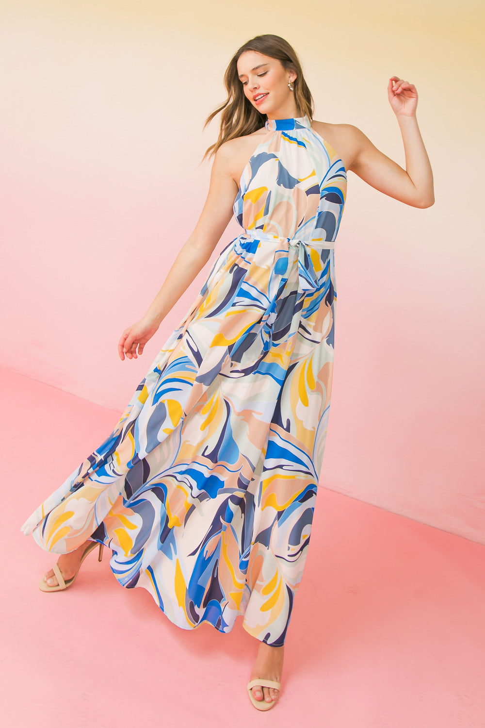 TELL IT TO MY HEART WOVEN MAXI DRESS