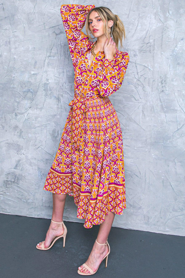 LIFETIME CELEBRATIONS WOVEN SHIRT DRESS.