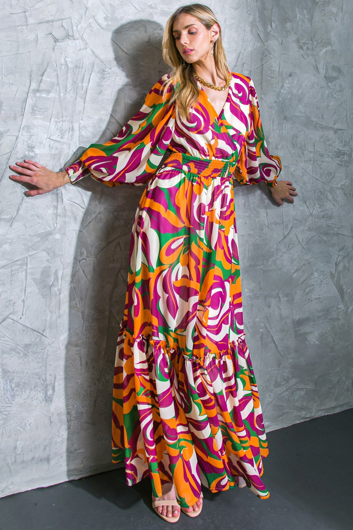 COME WITH ME WOVEN MAXI DRESS