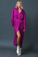 TOO GOOD TO BE TRUE WOVEN MIDI DRESS.