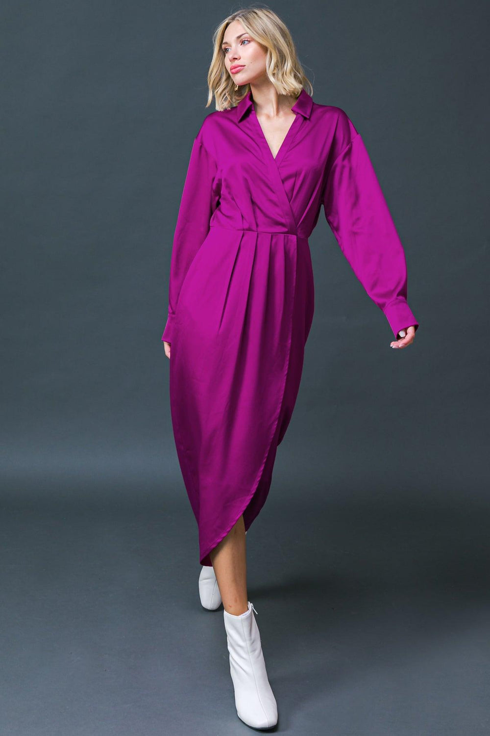 TOO GOOD TO BE TRUE WOVEN MIDI DRESS.