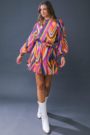 PALOMA PARTY WOVEN MINI DRESS.