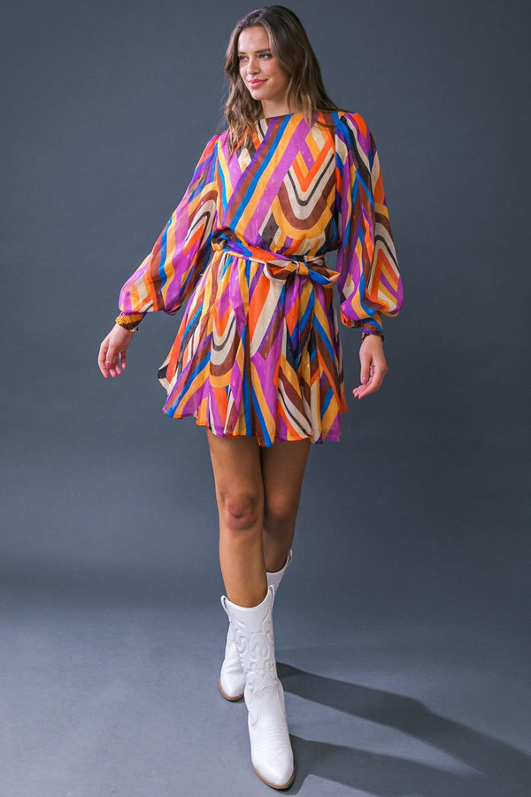 PALOMA PARTY WOVEN MINI DRESS.