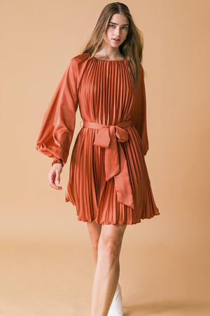GAME CHANGER WOVEN MINI DRESS.