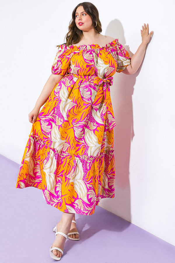 SCENIC OUTINGS WOVEN MINI DRESS.