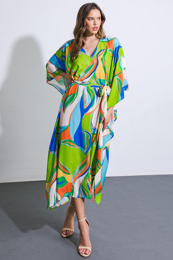 A BEAUTIFUL SIGHT WOVEN KAFTAN DRESS.