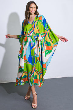 A BEAUTIFUL SIGHT WOVEN KAFTAN DRESS.