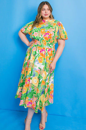SPRING HIILL WOVEN MINI DRESS.
