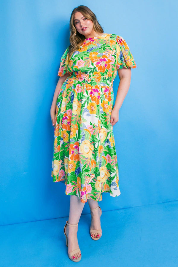 SPRING HIILL WOVEN MINI DRESS.