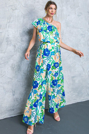 FLORAL IN THE WORLD WOVEN PANTS.