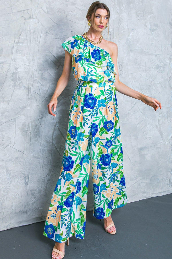 FLORAL IN THE WORLD WOVEN PANTS.