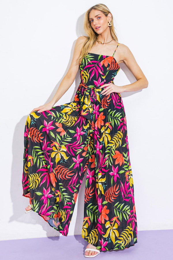 BLOSSOMING WITH JOY WOVEN JUMPSUIT.
