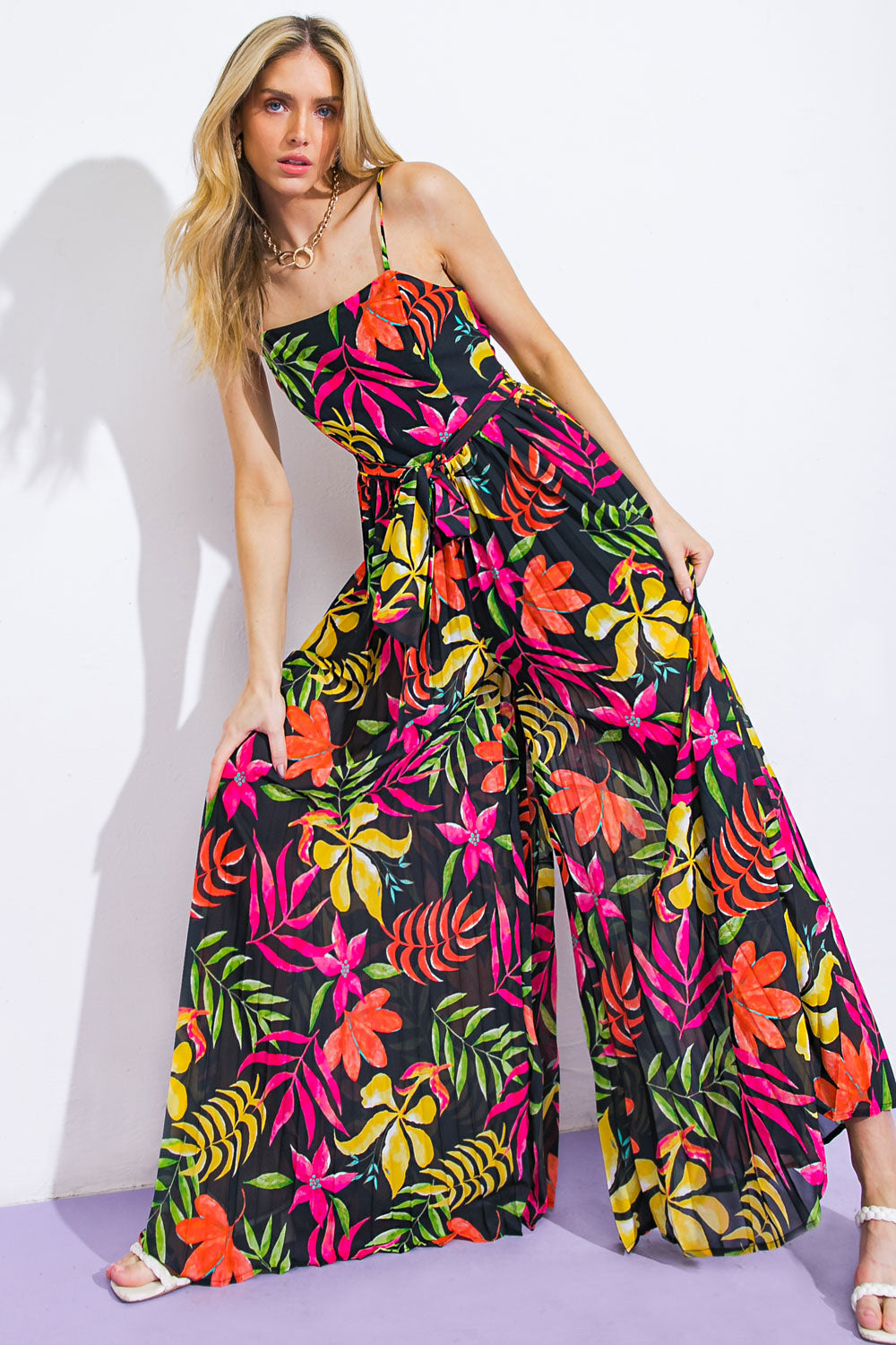 BLOSSOMING WITH JOY WOVEN JUMPSUIT