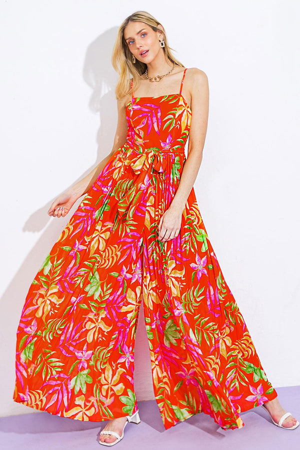 BLOSSOMING WITH JOY WOVEN JUMPSUIT.