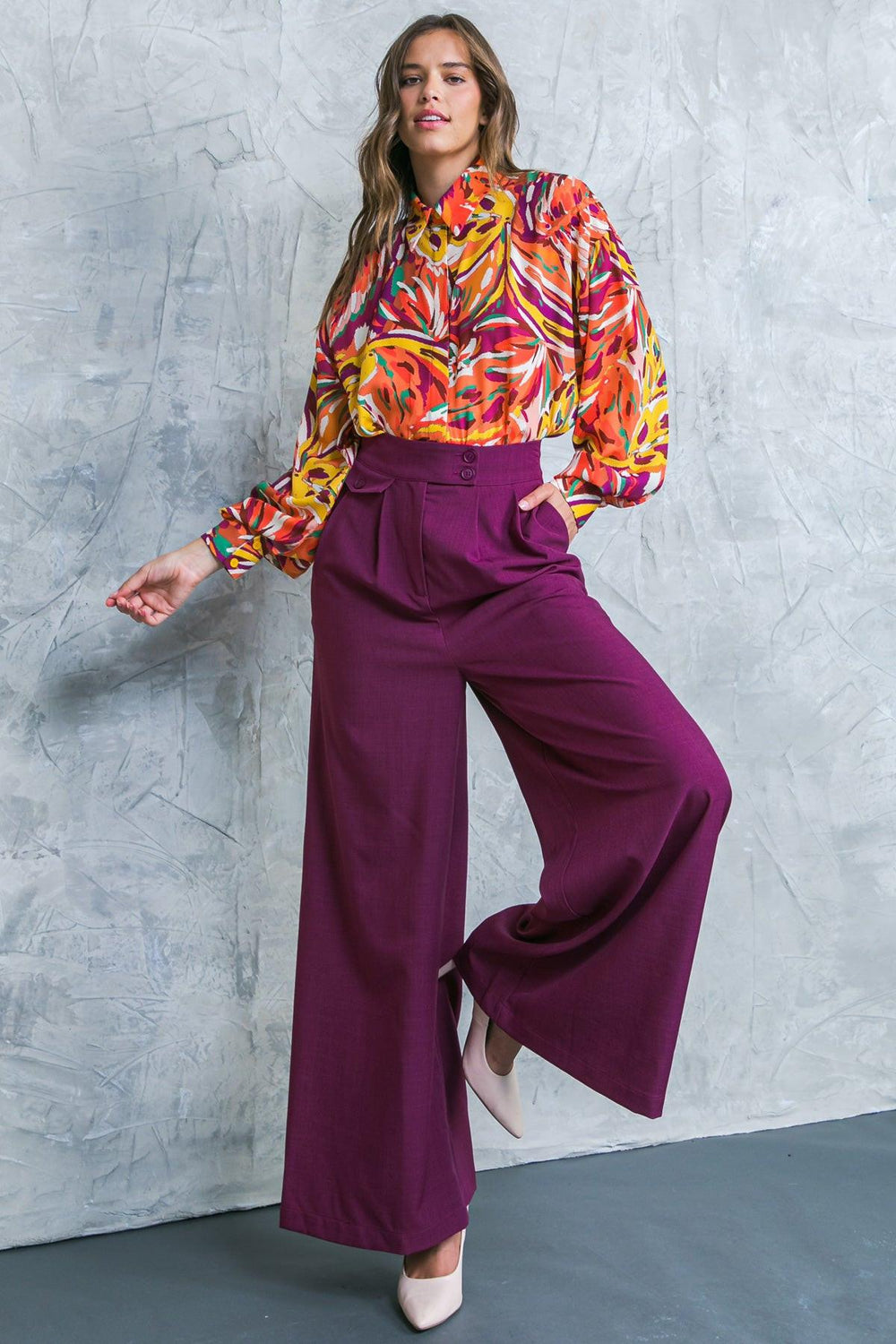 DELICATE FEELINGS WOVEN PANTS.