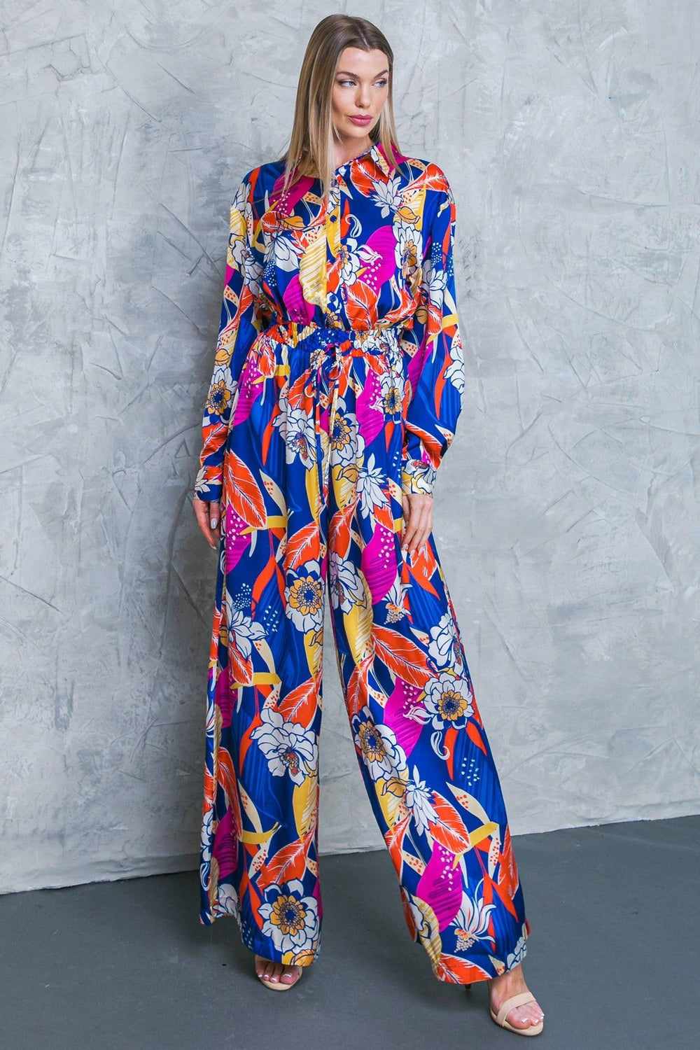 BLOOMING HOPE WOVEN JUMPSUIT.