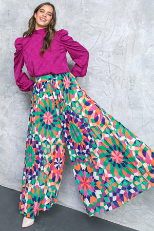 SHOWER OF KINDNESS WOVEN PANTS.
