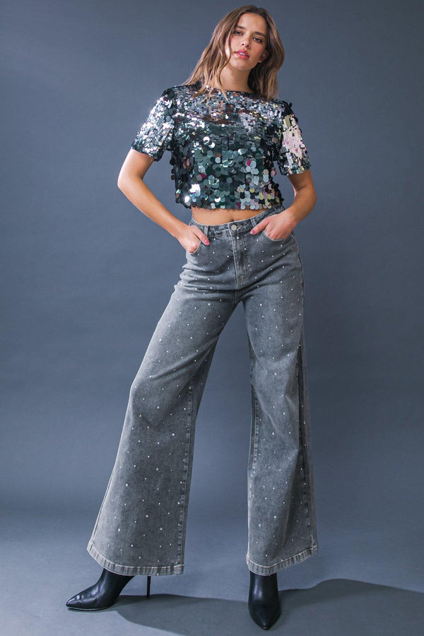 TAKE THE CHANCE DENIM PANTS.
