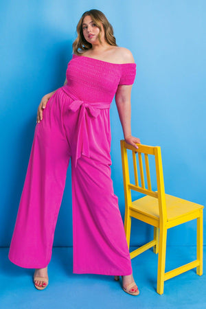 WEEKEND OUTING WOVEN JUMPSUIT.