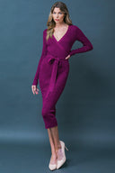 FOREVER IMPRESSED SWEATER MIDI DRESS.