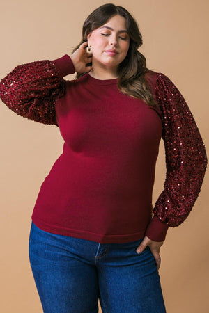 FEELING THE FUN SWEATER TOP.