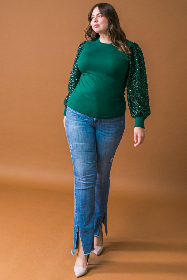 FEELING THE FUN SWEATER TOP.