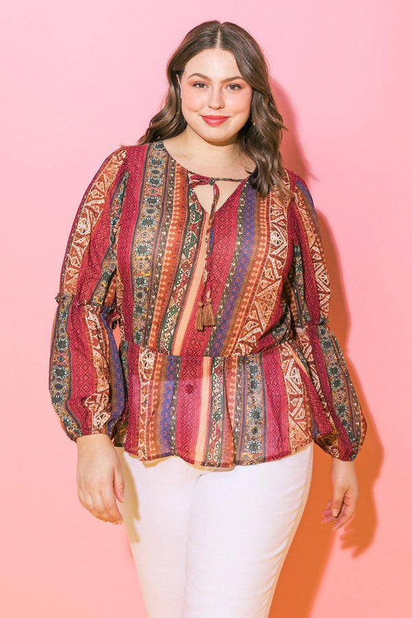 THRILLED FOR THIS WOVEN TOP.