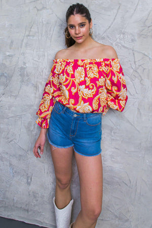 MEANT TO SHINE POPLIN TOP.