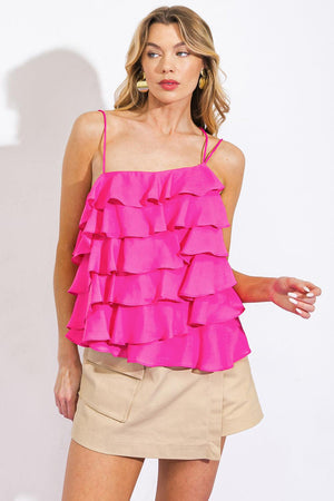 LAST IN THE WAVES WOVEN TOP.