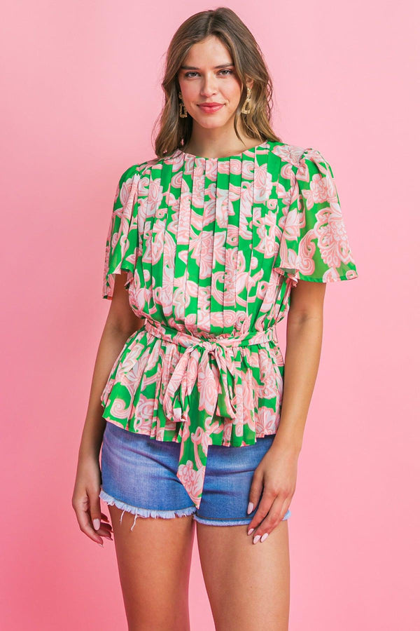 WITH YOU FOREVER WOVEN TOP.