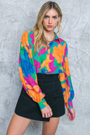SOUL ON FIRE WOVEN TOP.