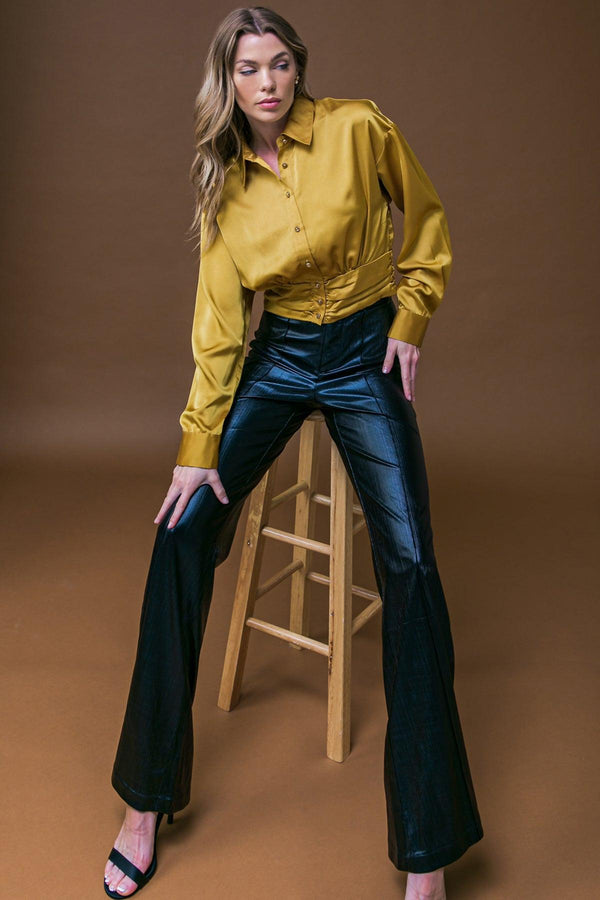 ROMANTIC MOVES WOVEN TOP.