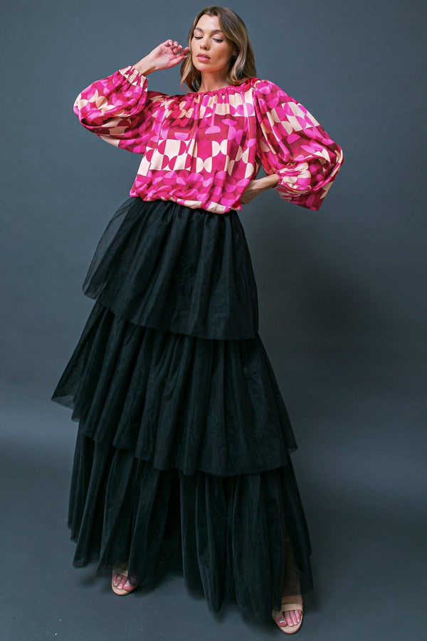 SAVOR THE SWEETNESS WOVEN TOP.
