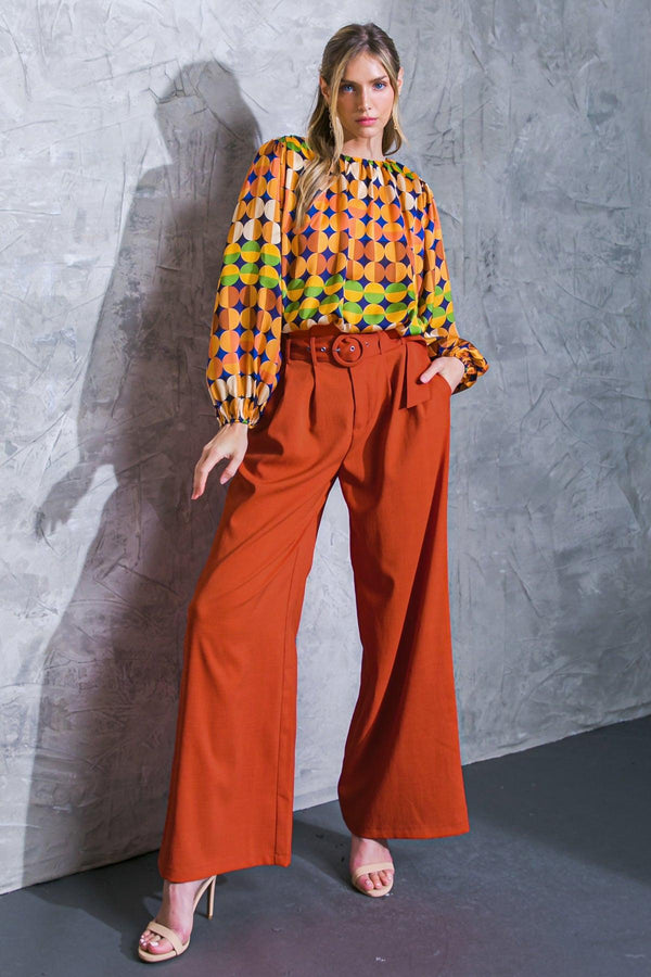 SAVOR THE SWEETNESS WOVEN TOP.