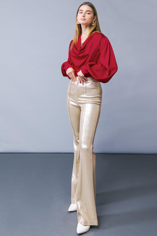 GARDEN SENSATION SATIN TOP.