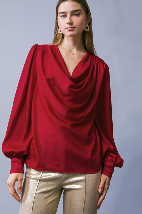 GARDEN SENSATION SATIN TOP.
