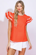 NICE AS CAN BE WOVEN TOP - Flying Tomato - TOPS - Flying Tomato