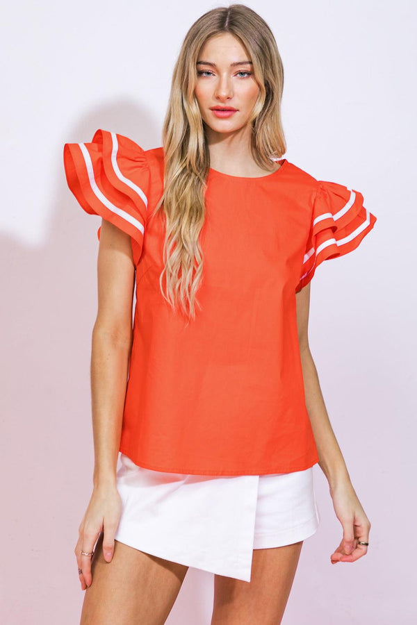 NICE AS CAN BE WOVEN TOP - Flying Tomato - TOPS - Flying Tomato