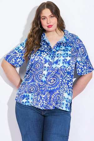 BEAUTIFUL BORDERS WOVEN TOP.