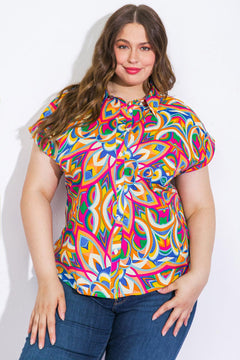 BEAUTIFUL BEGINNINGS WOVEN TOP.