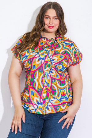 BEAUTIFUL BEGINNINGS WOVEN TOP.