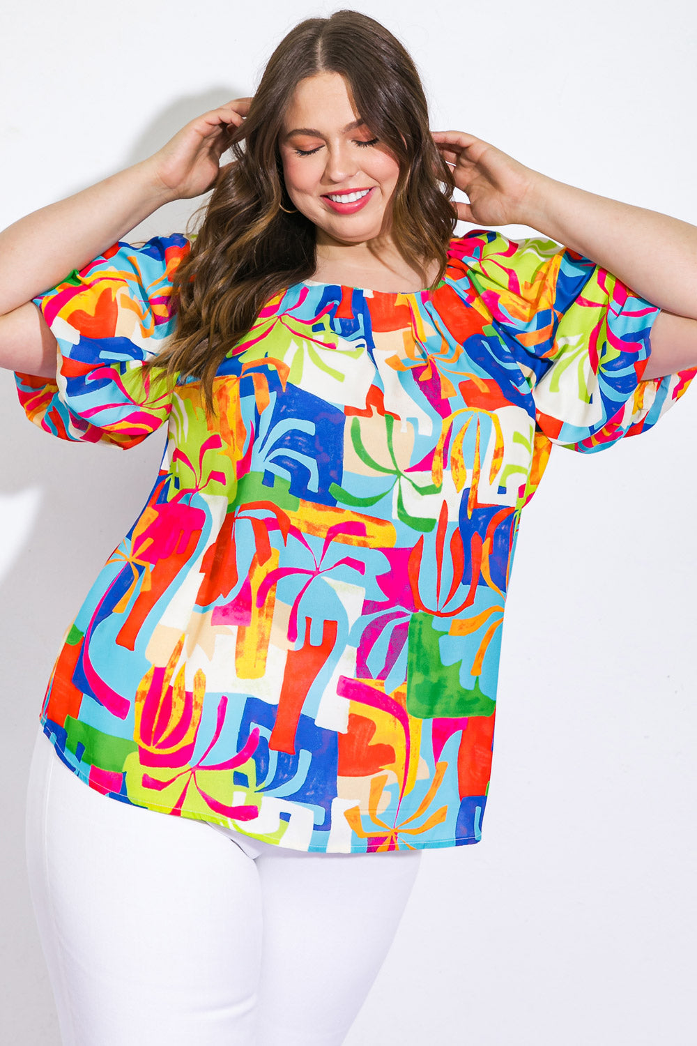 GRACEFUL BEAUTY WOVEN TOP