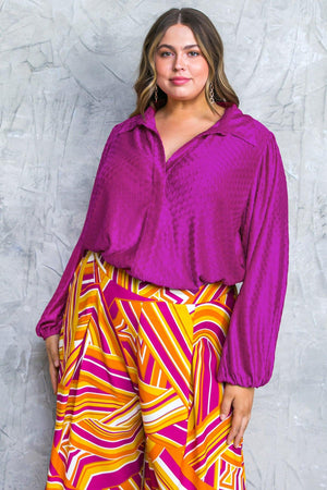 REGAL ROMANCE WOVEN TOP.