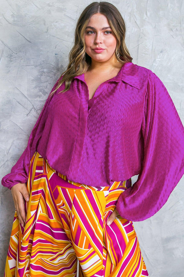 REGAL ROMANCE WOVEN TOP.